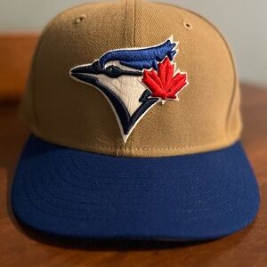 New Era Khaki Toronto Blue Jays 9FIFTY SnapBack Two-Tone Cap Hat Adjustable